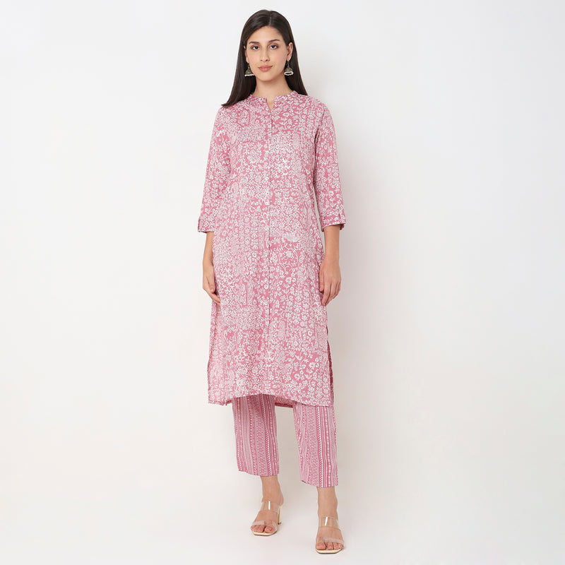 Regular Fit Printed Kurta Sets