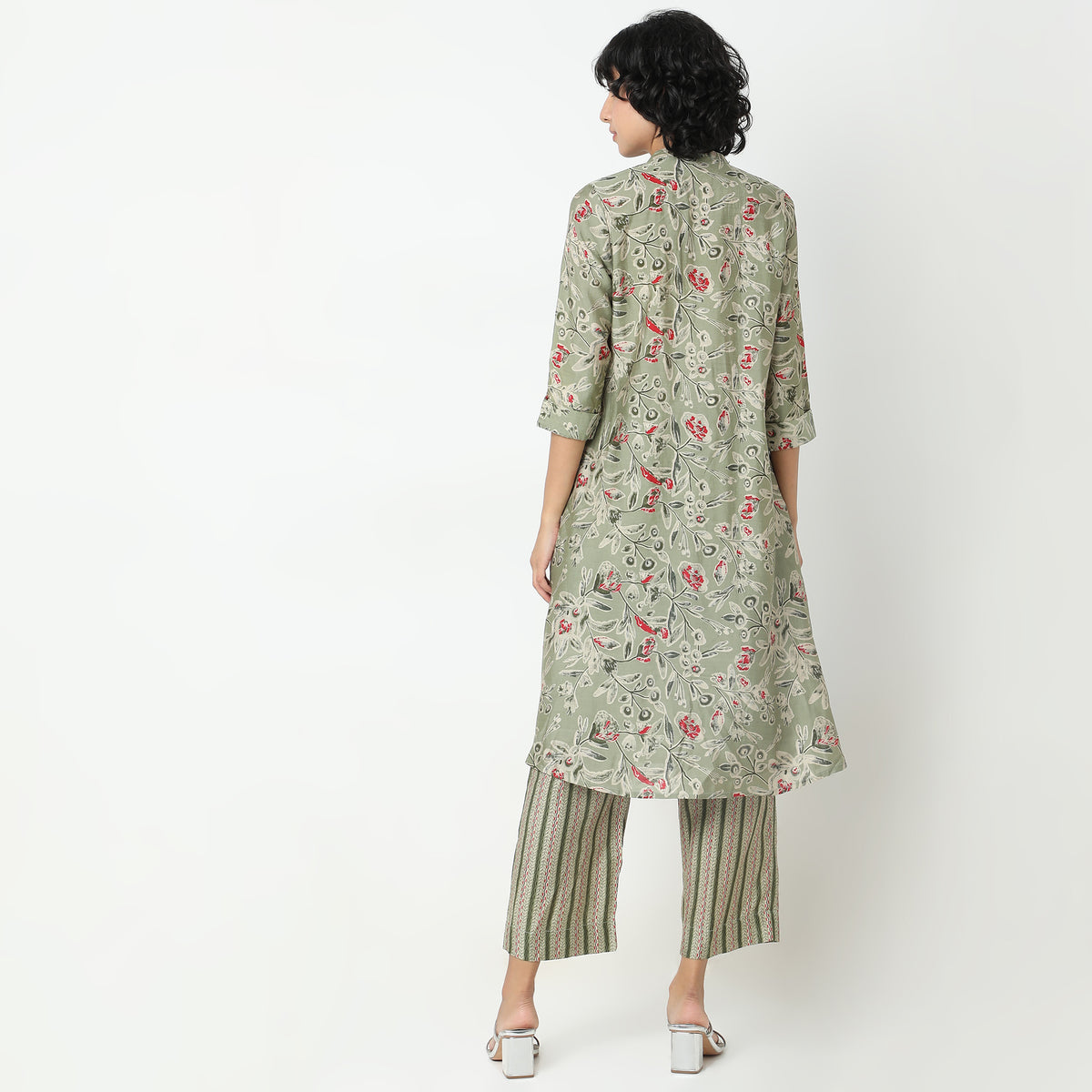 Flare Fit Printed Kurta with Pyjama Set