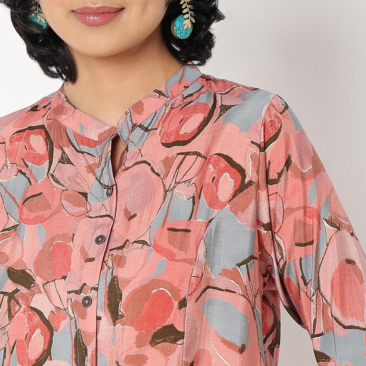 Flare Fit Printed Kurta With Pant Set
