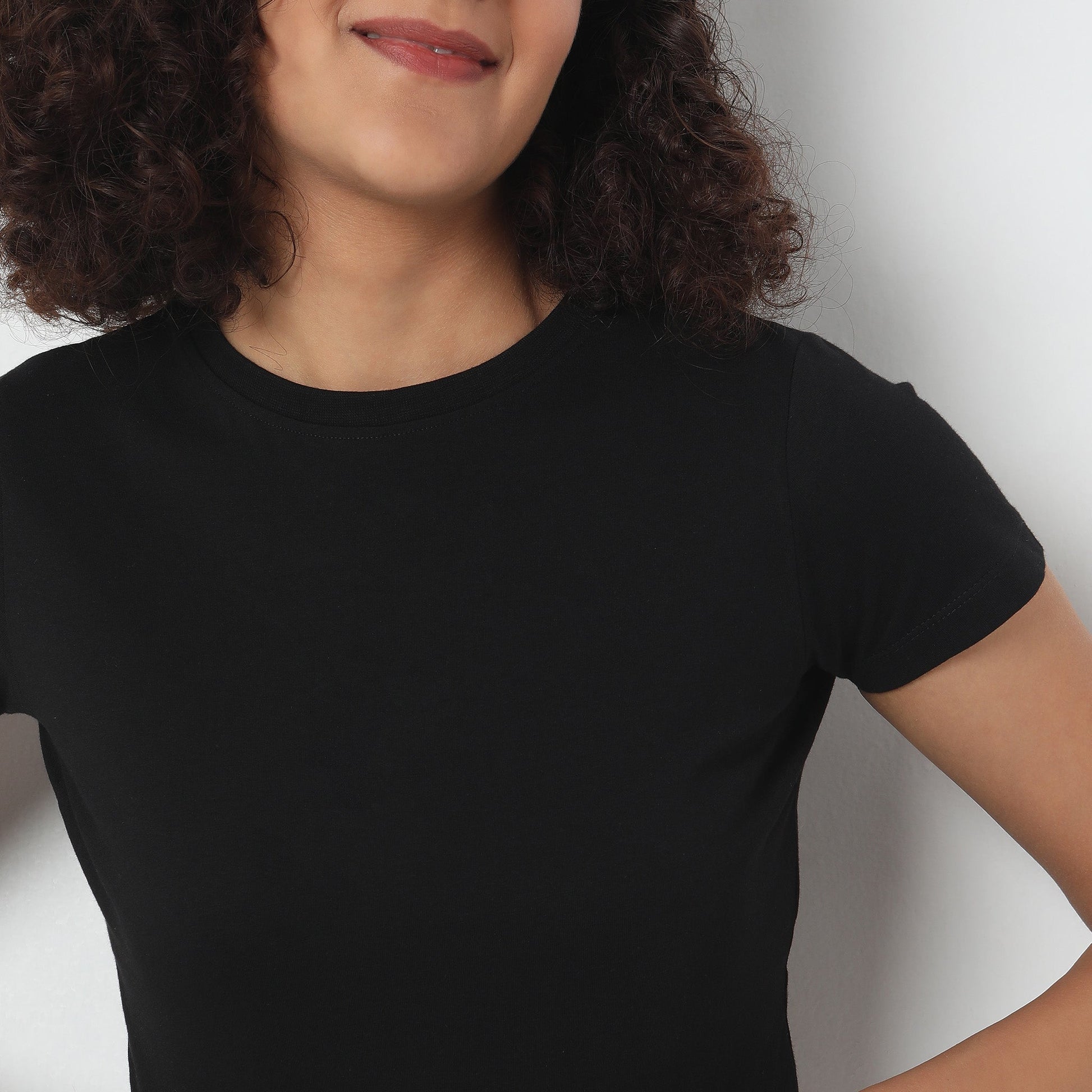 Fitted Solid T-Shirt