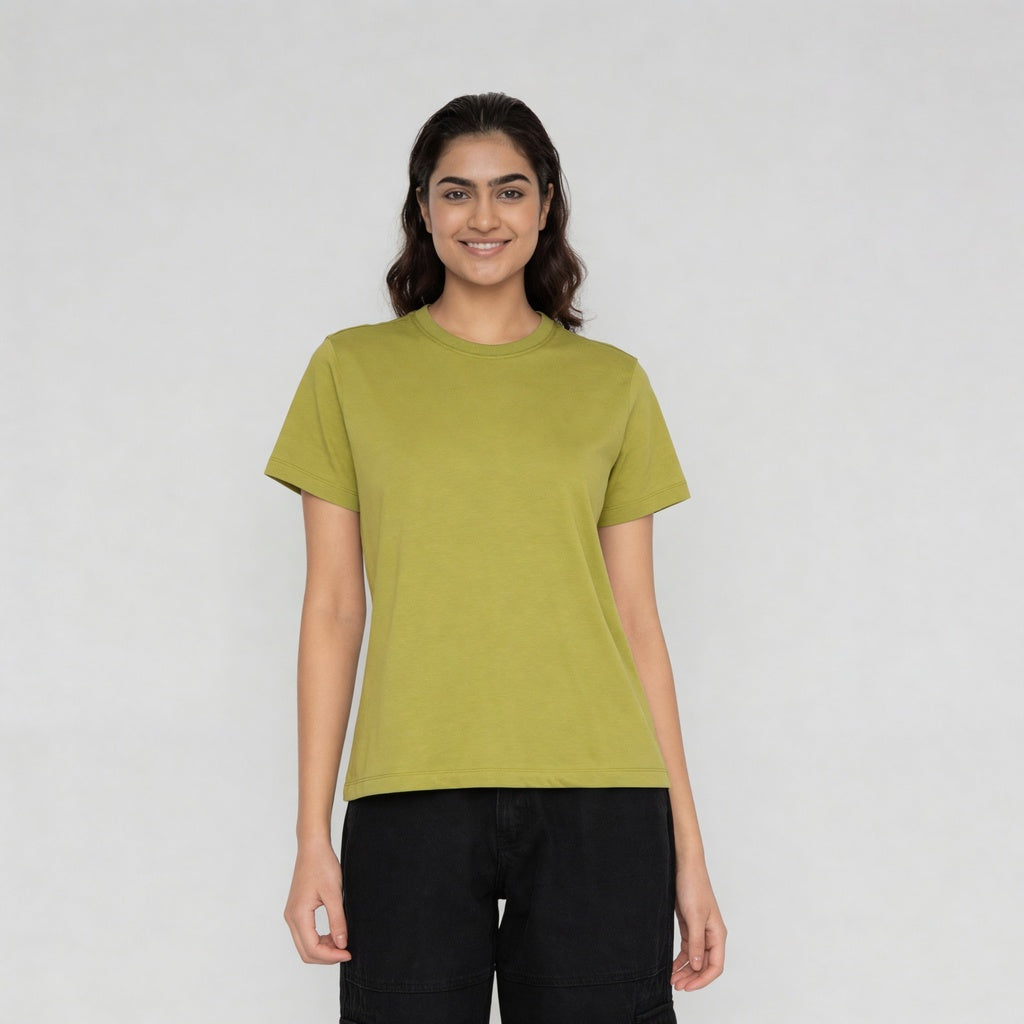 Regular Fit Solid T-Shirt