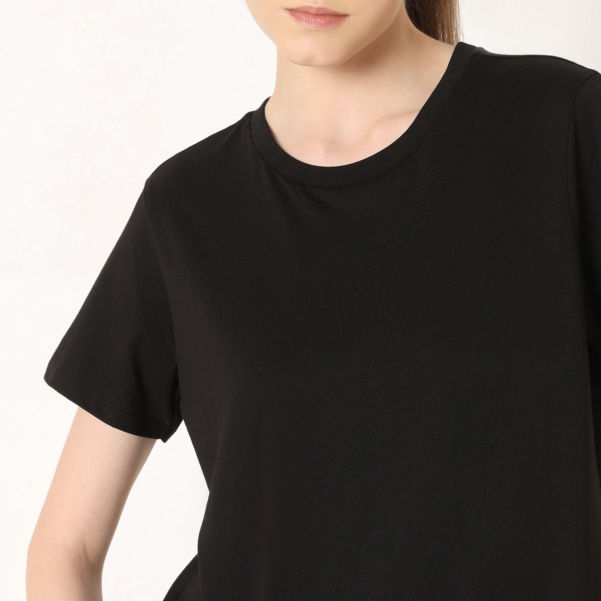 Regular Fit Solid T-Shirt