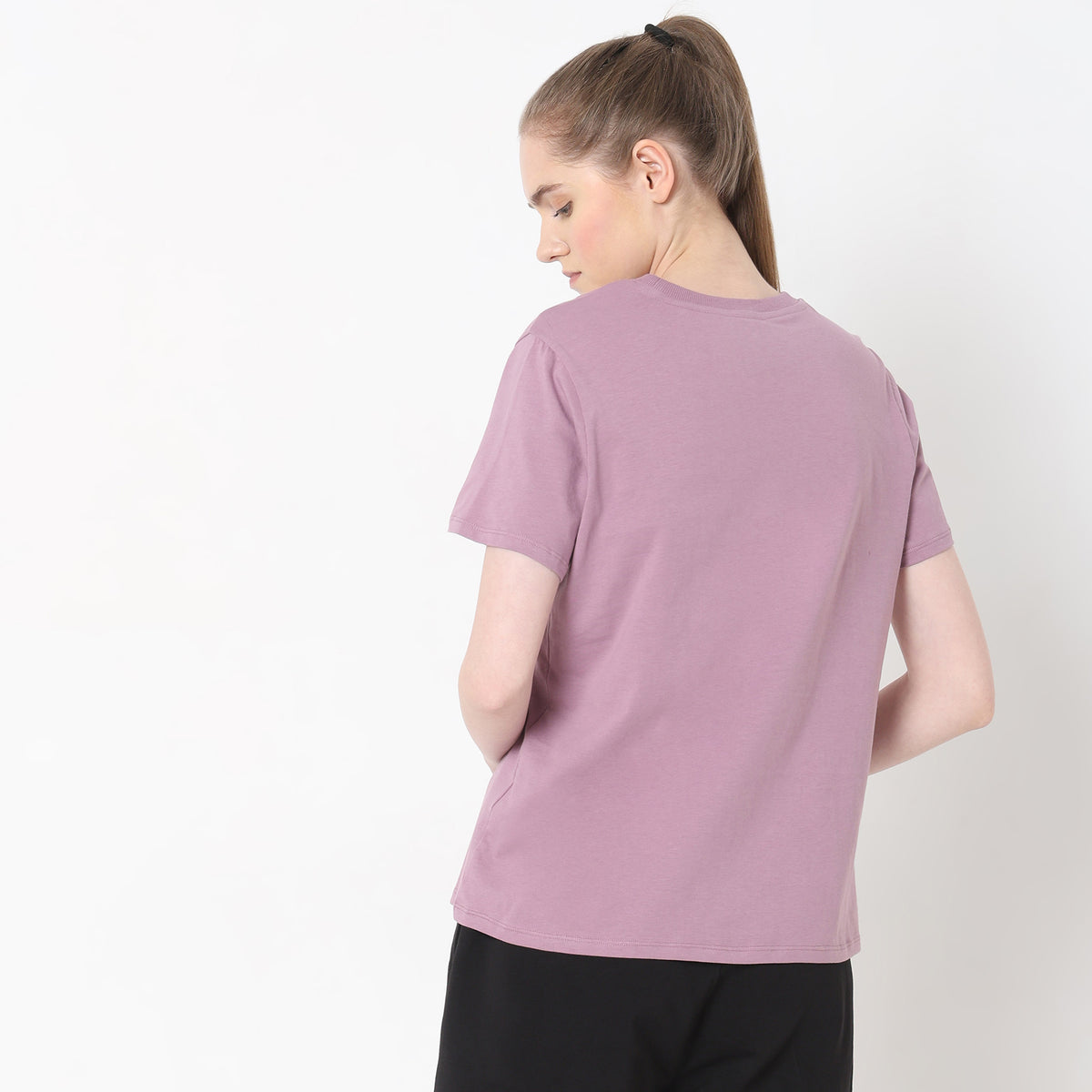 Regular Fit Solid T-Shirt