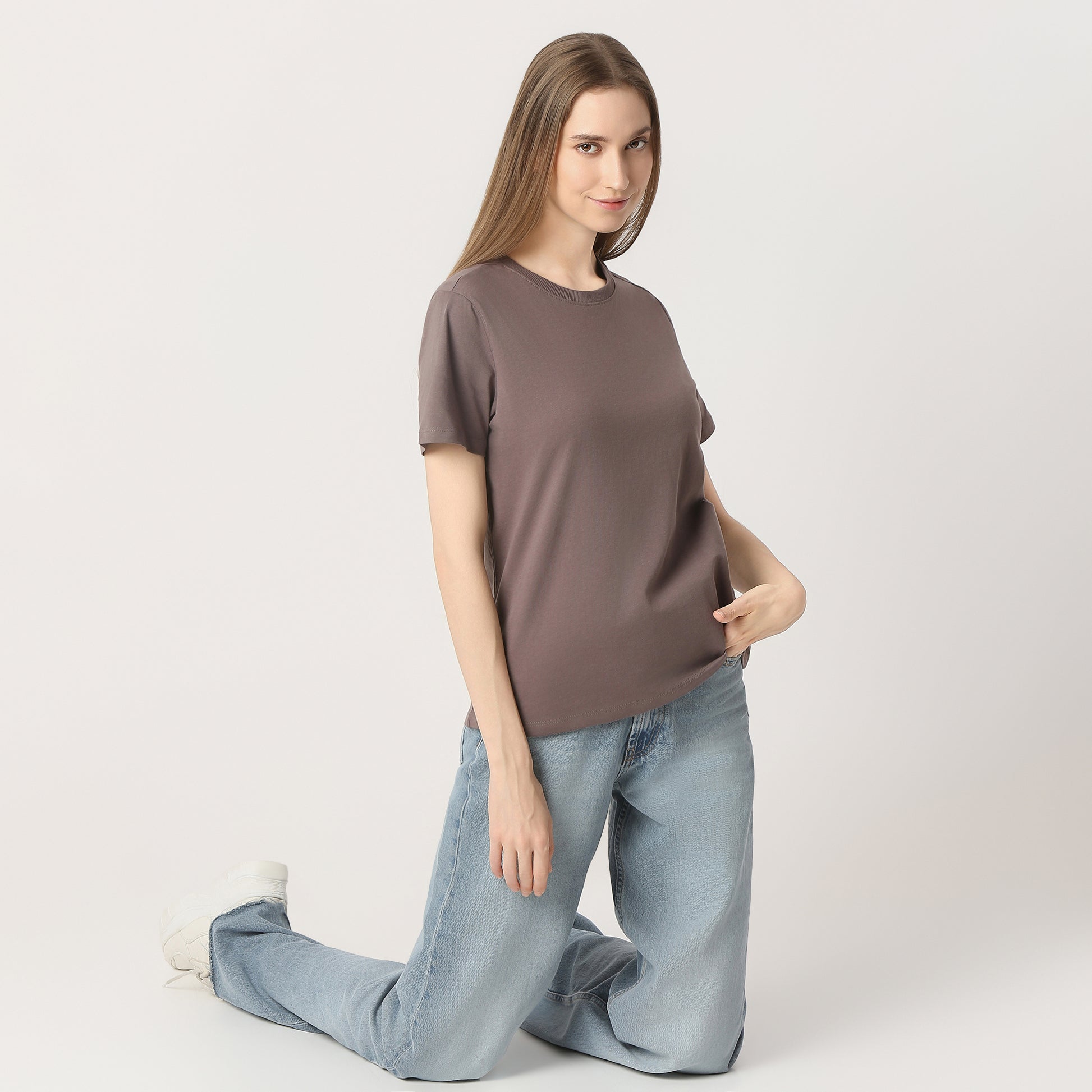 Regular Fit Solid T-Shirt