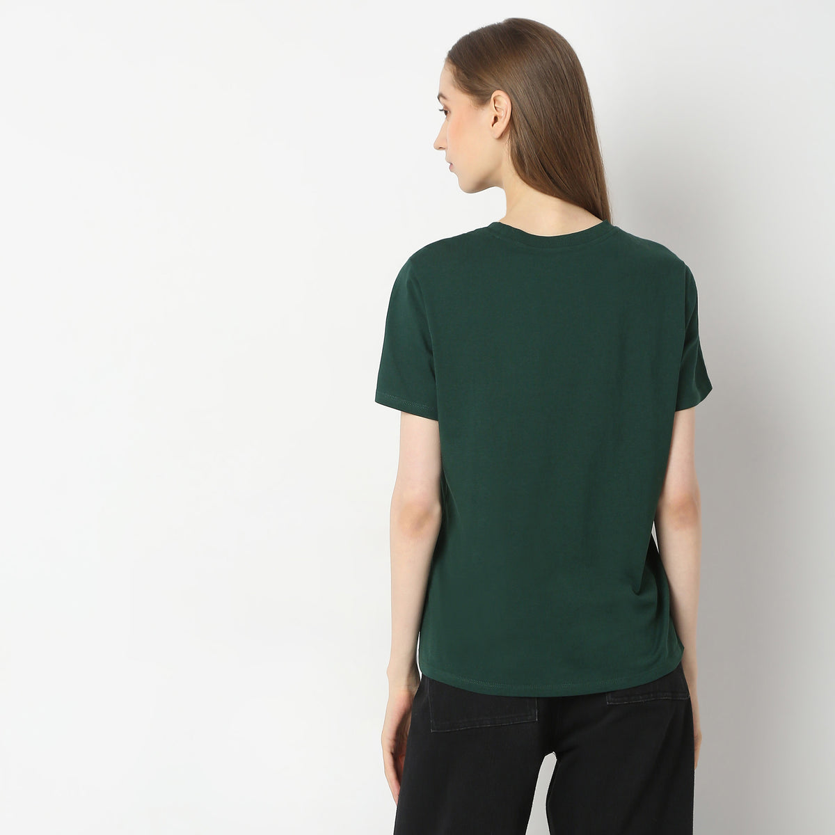 Regular Fit Solid T-Shirt