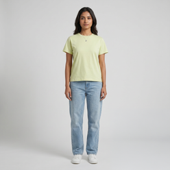 Knitted Cotton Solid T-Shirt