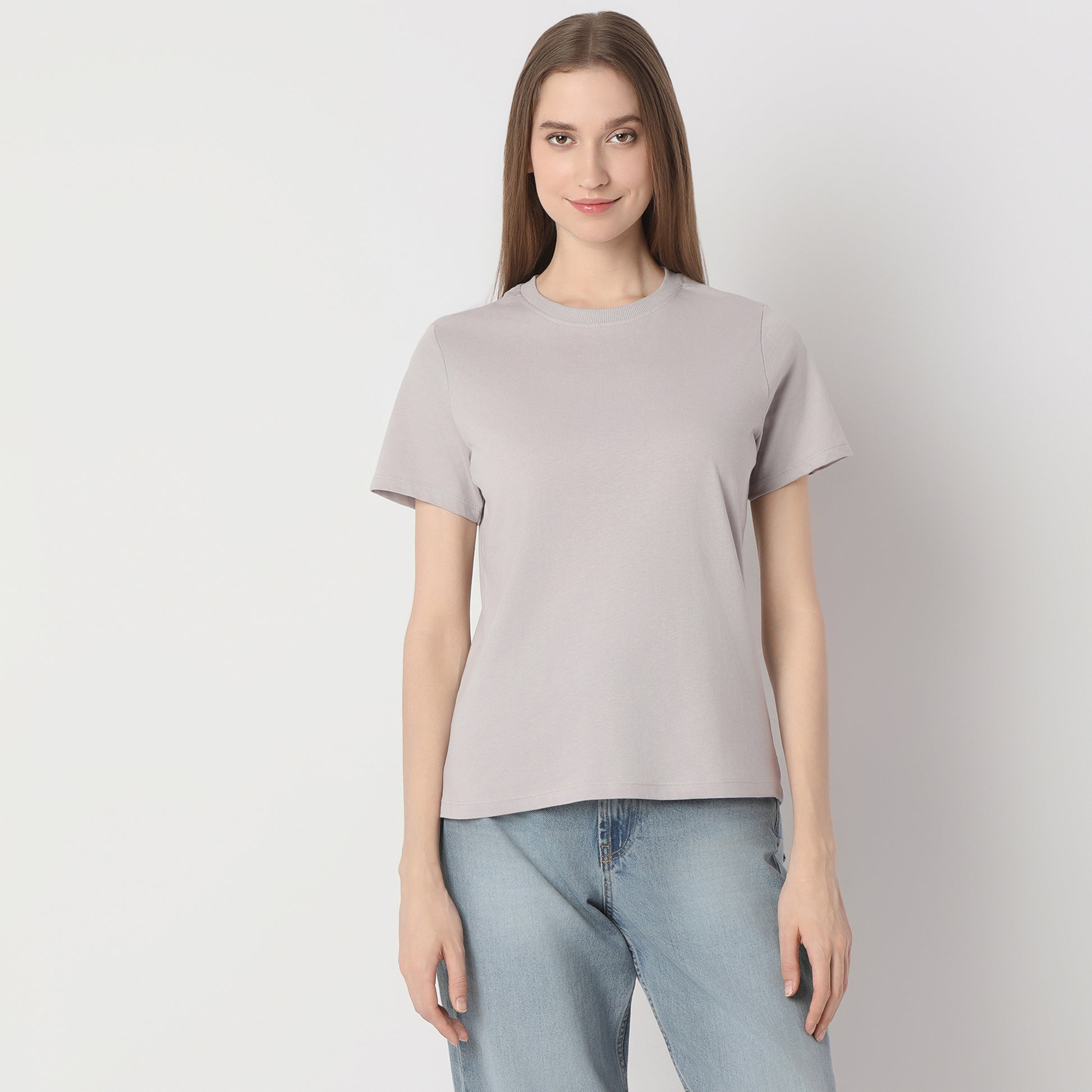 Regular Fit Solid T-Shirt