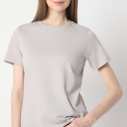 Regular Fit Solid T-Shirt
