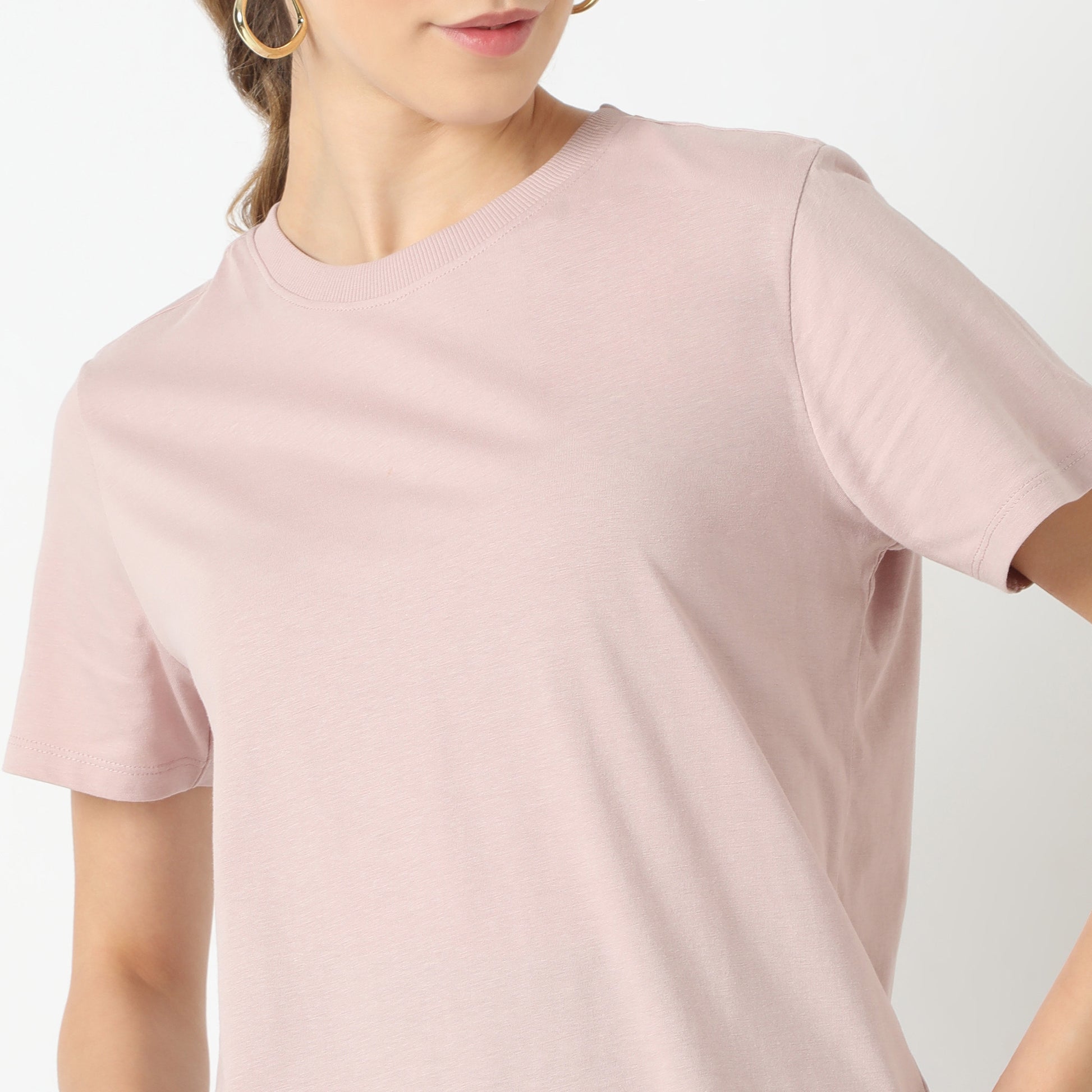 Regular Fit Solid T-Shirt