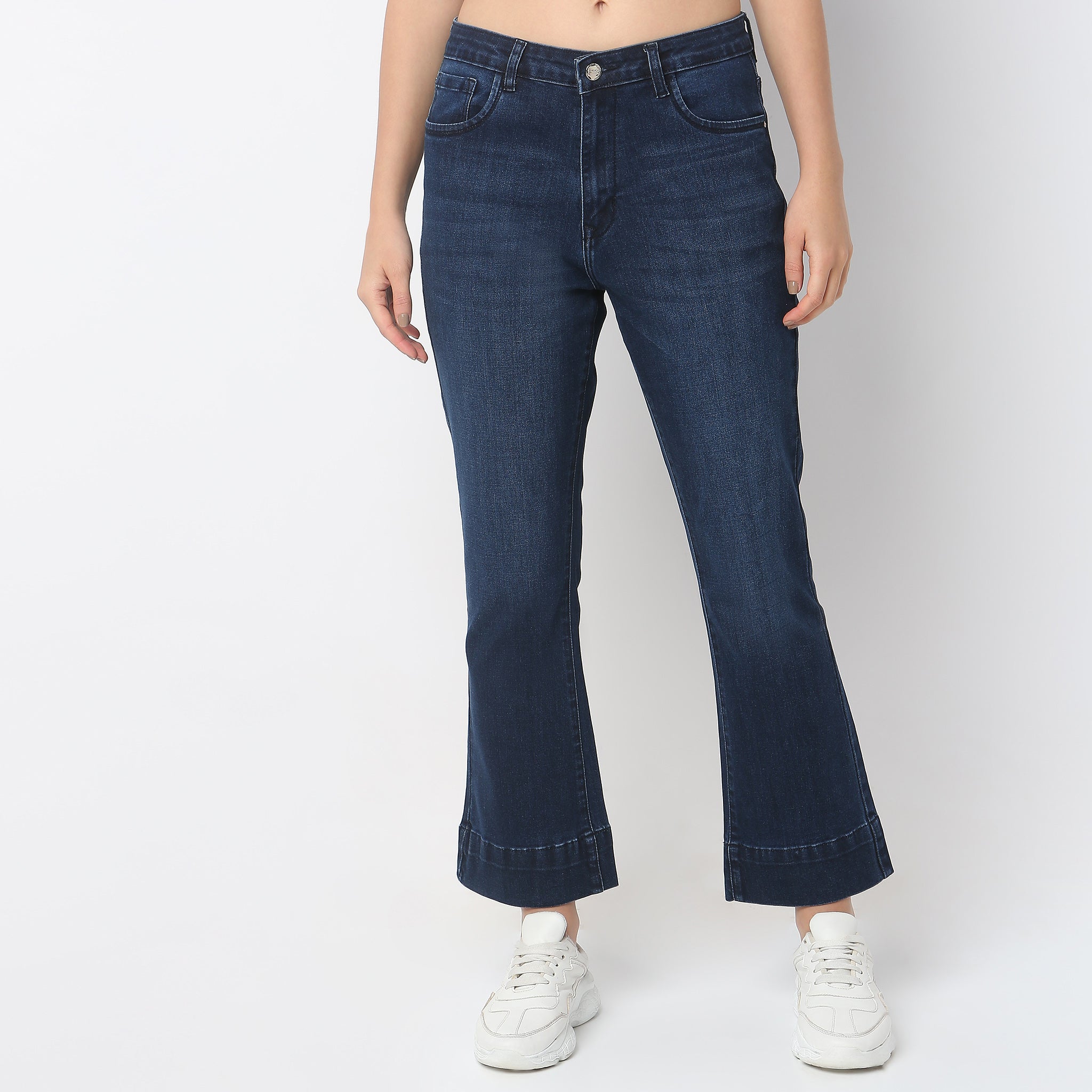 galliano g logo Boot Cut Denim Pants