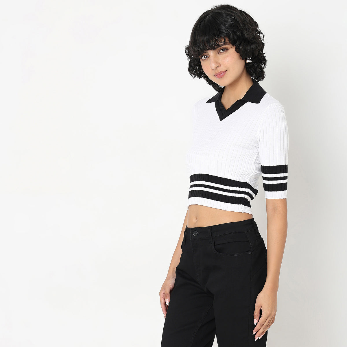 Slim Fit Striped Top