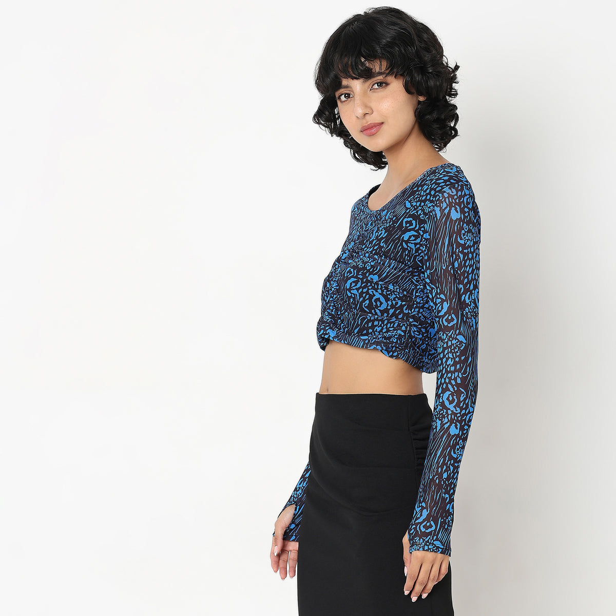 Slim Fit Printed Top