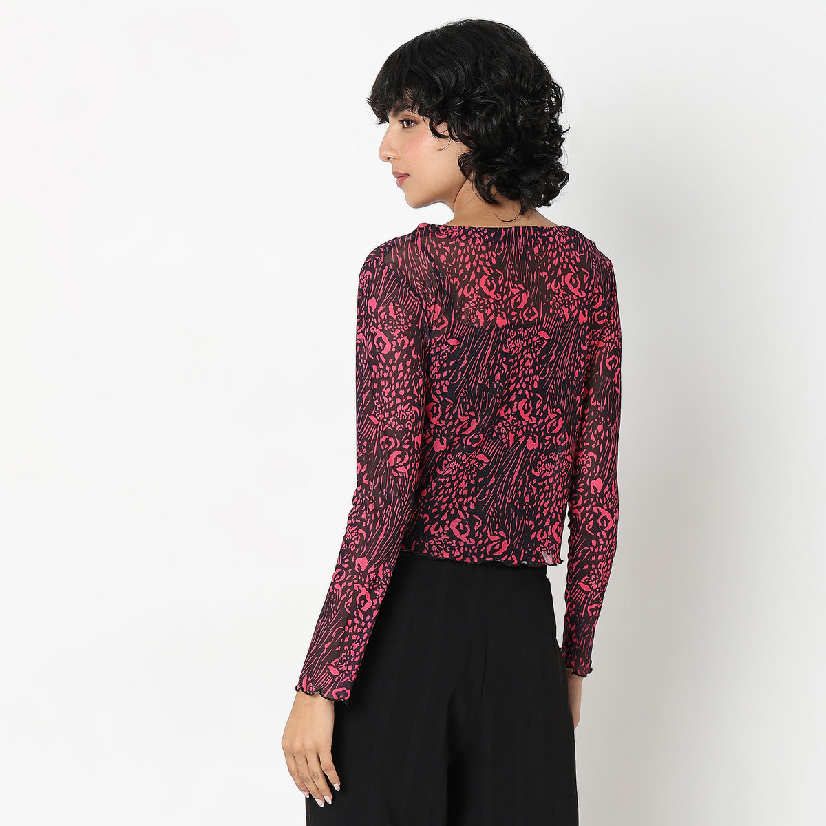 Slim Fit Printed Top