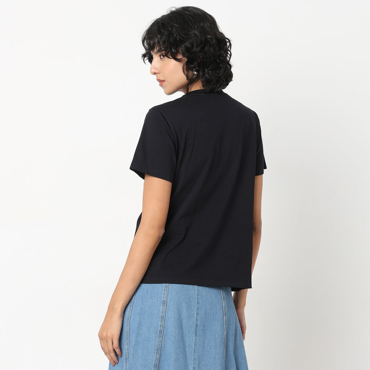 Regular Fit Solid T-Shirt