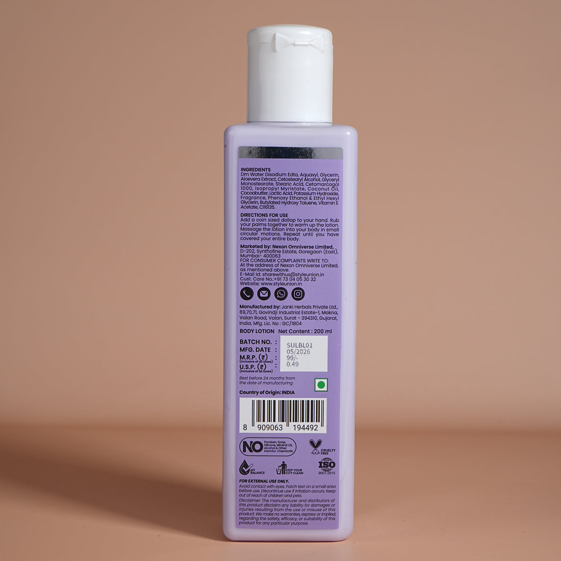 Style Union French Lavender Body Lotion - 200ml