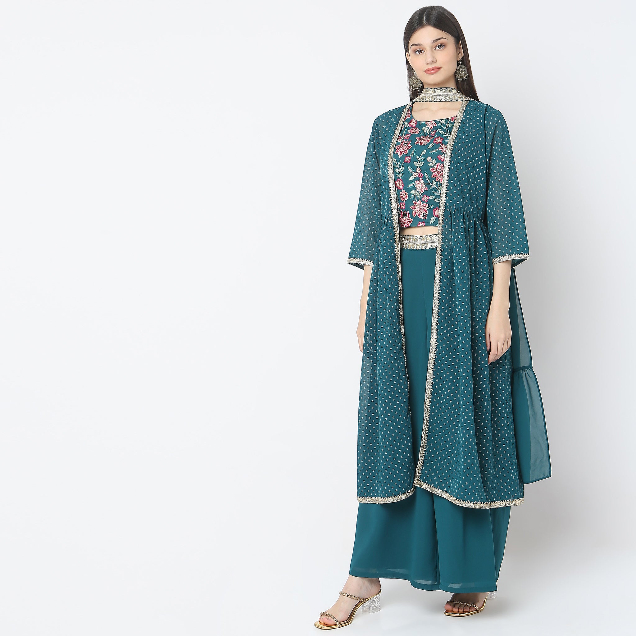 style & co embroidered top