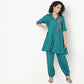 Regular Fit Embroidered Kurta with Pant Set