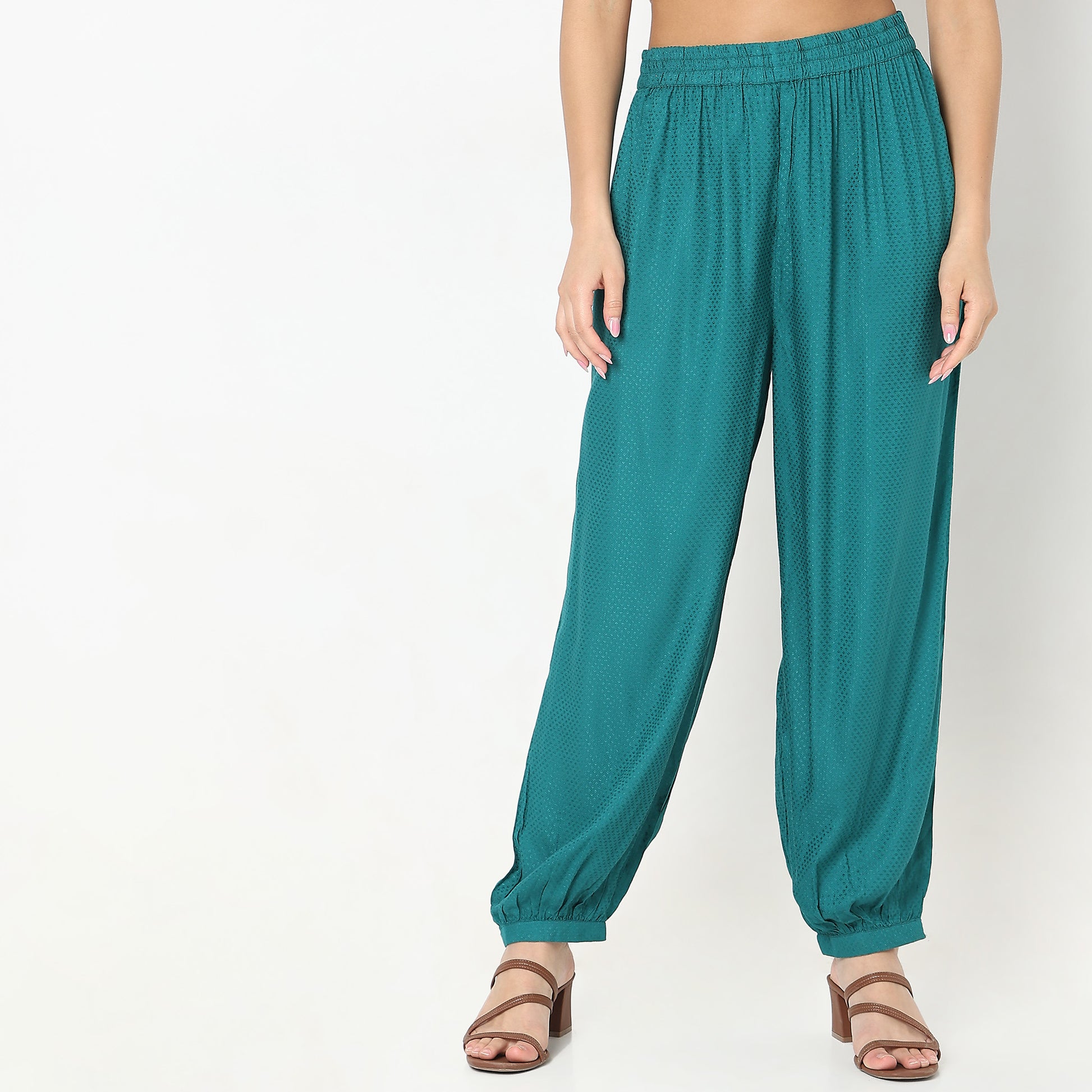 Regular Fit Embroidered Kurta with Pant Set