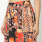 Flare Fit Printed Crop Top with Pant Set
