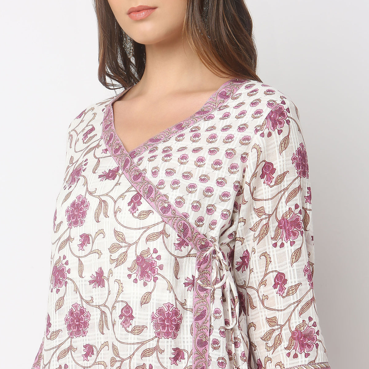 Regular Fit Floral Kurta and Pant with Dupatta Set