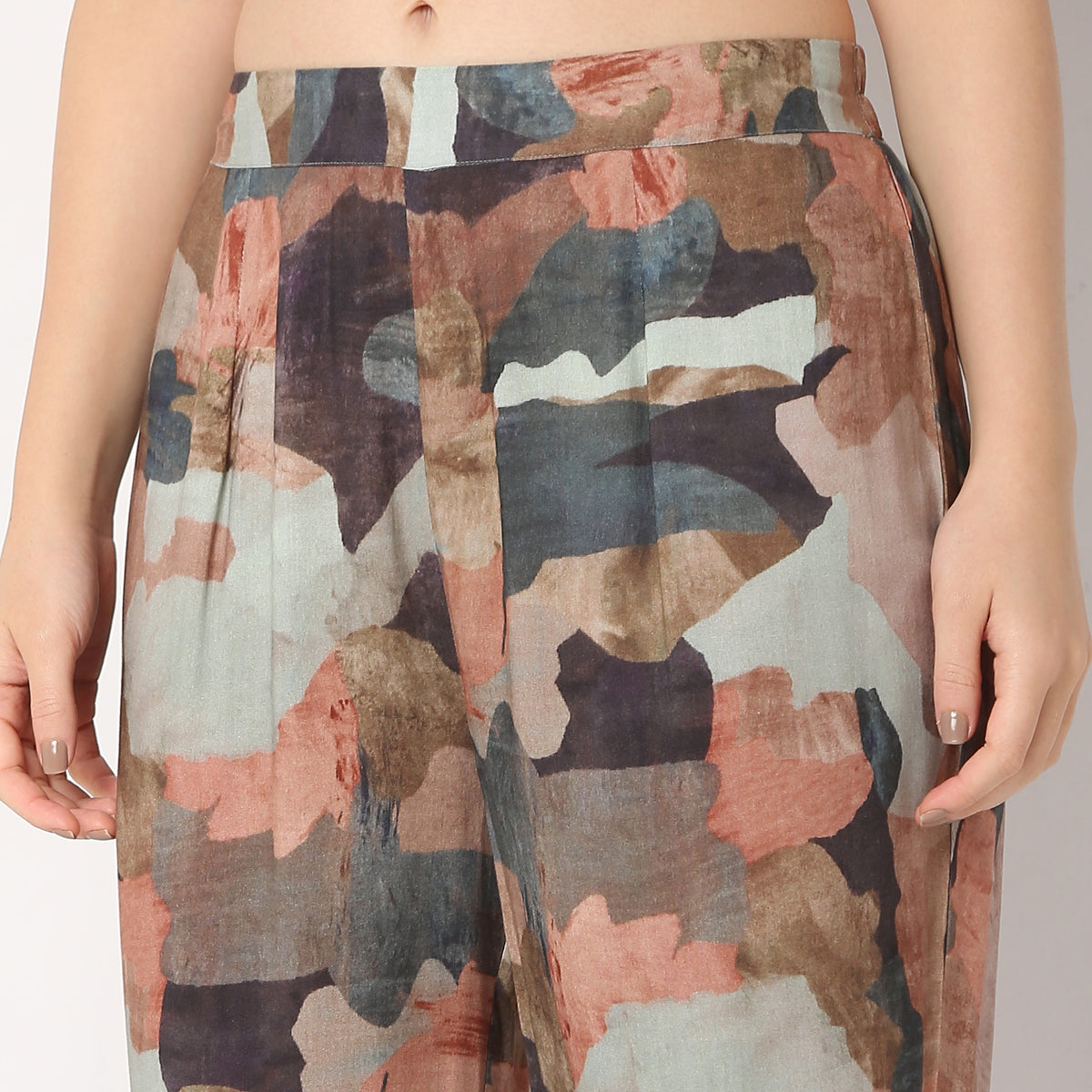 Flare Fit Printed Kurta with Pant Set