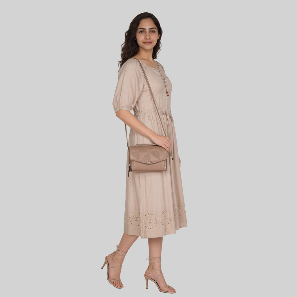 Women Solid Sling Bag