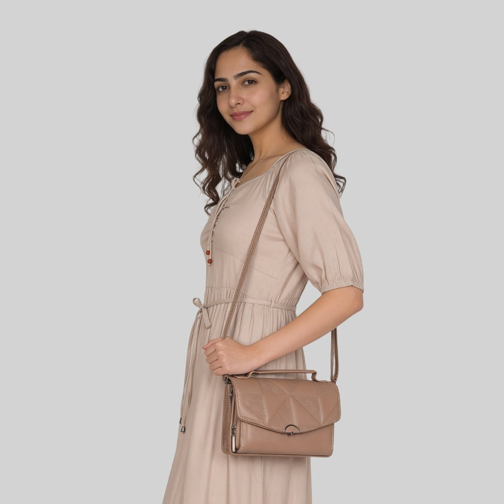 Women Solid Sling Bag