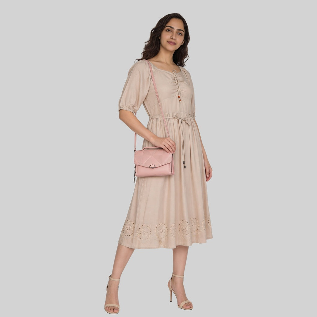 Women Solid Sling Bag