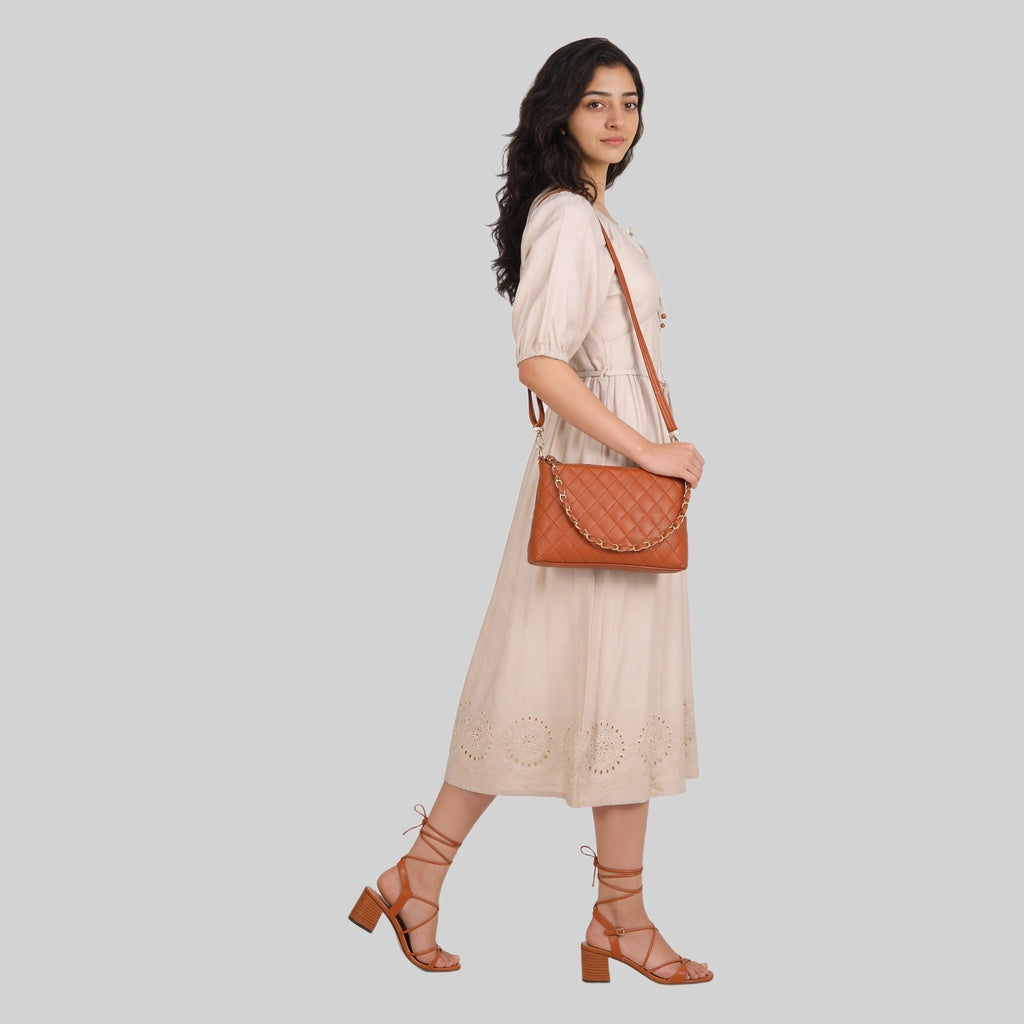 Women Solid Sling Bag