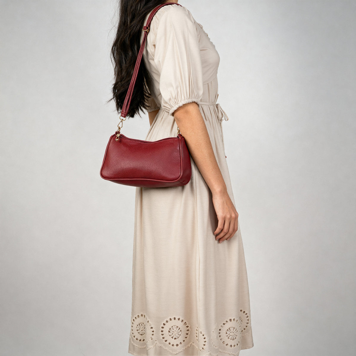 Women Solid Sling Bag