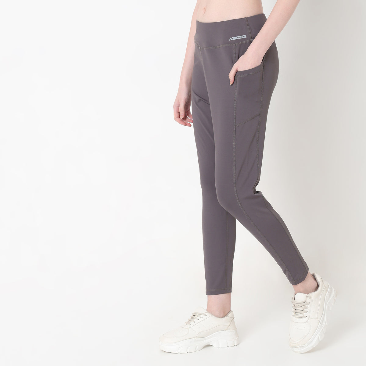 Skinny Fit Solid High Rise Leggings