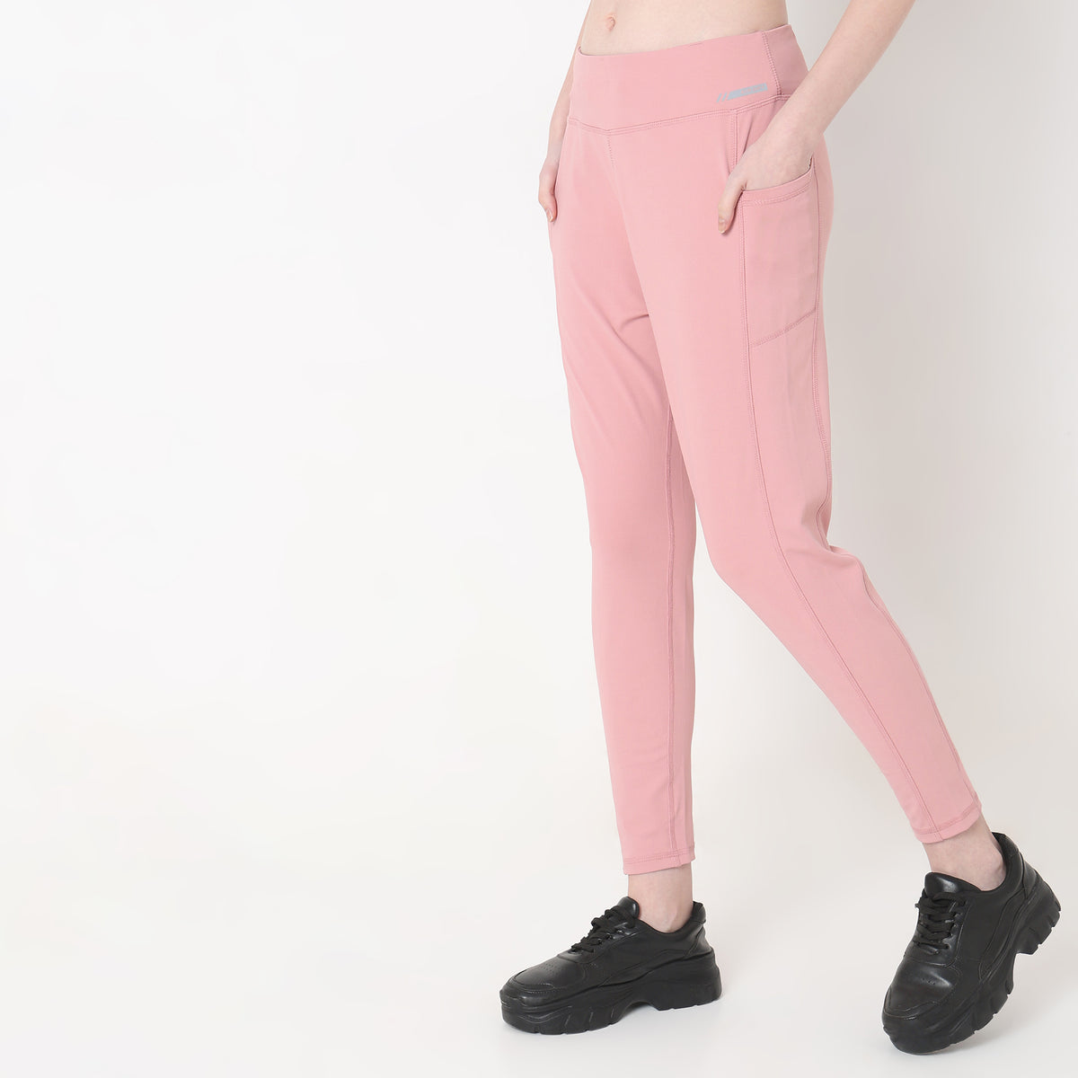 Skinny Fit Solid High Rise Leggings