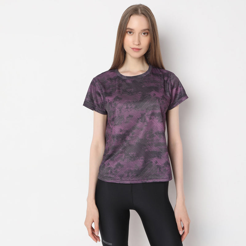 Regular Fit Abstract T-Shirt