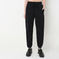 Regular Fit Solid High Rise Joggers