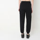 Regular Fit Solid High Rise Joggers