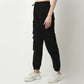 Regular Fit Solid Mid Rise Joggers