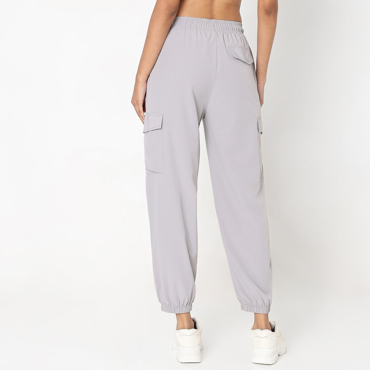 Solid Ribbed Joggers