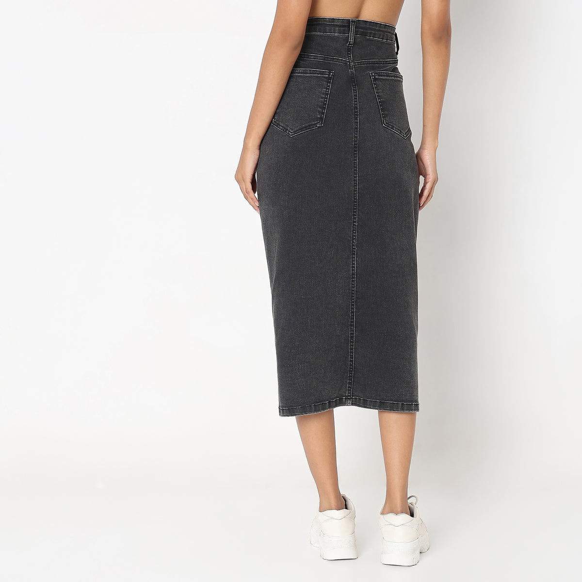 Regular Fit Solid Skirts