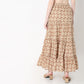 Flare Fit Printed Mid Rise Skirts