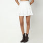 Flare Fit Solid Mid Rise Skirts