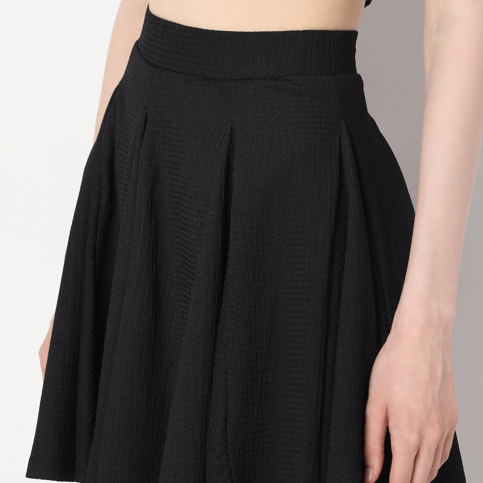 Black flare out skirt hotsell