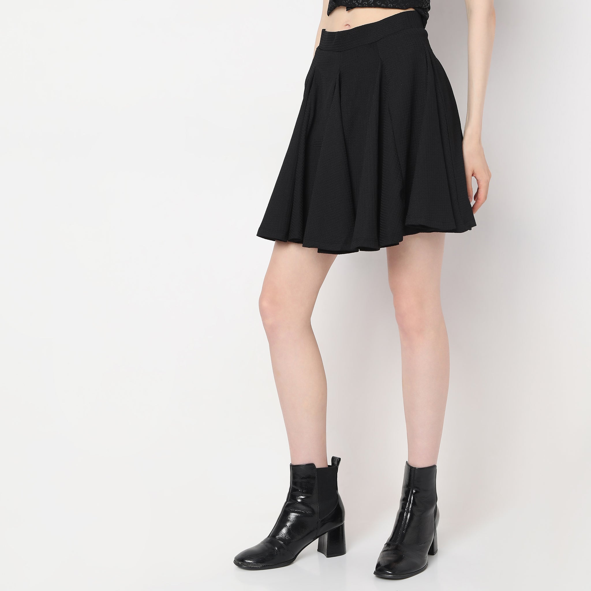 short fit and flare skirt