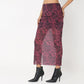 Slim Fit Printed High Rise Skirts