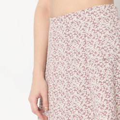 Flare Fit Printed Mid Rise Skirts