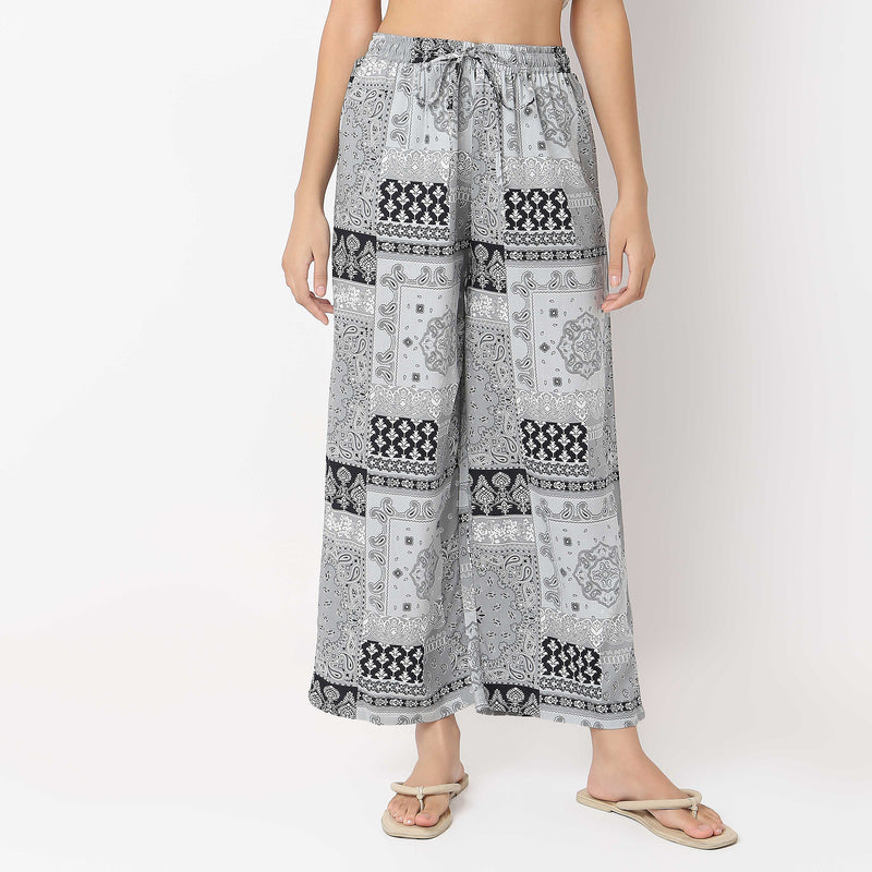 Printed Full Length Lounge Palazzos