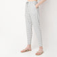 Striped Ankle Length Mid Rise Lounge Joggers