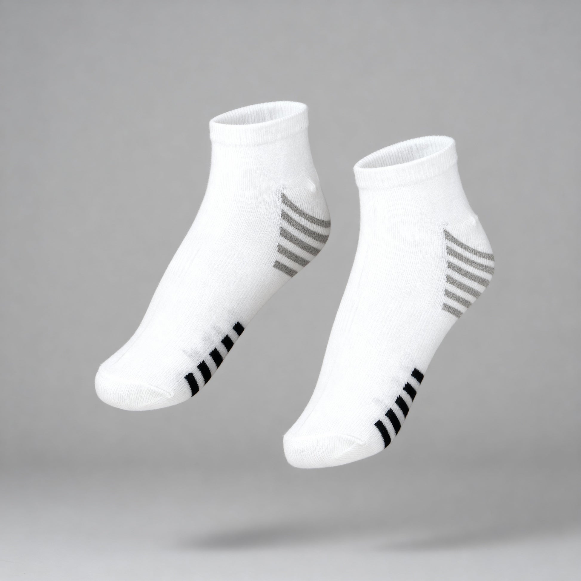 Women Striped Ankle Length Socks (Pack of 2)