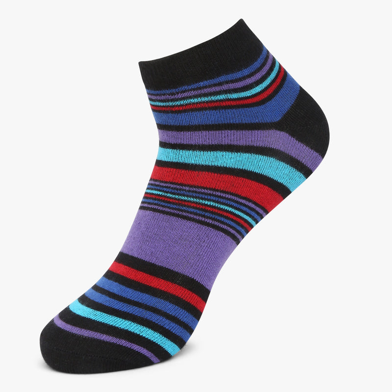 Womens Cotton Striped Socks (Pack of 2)