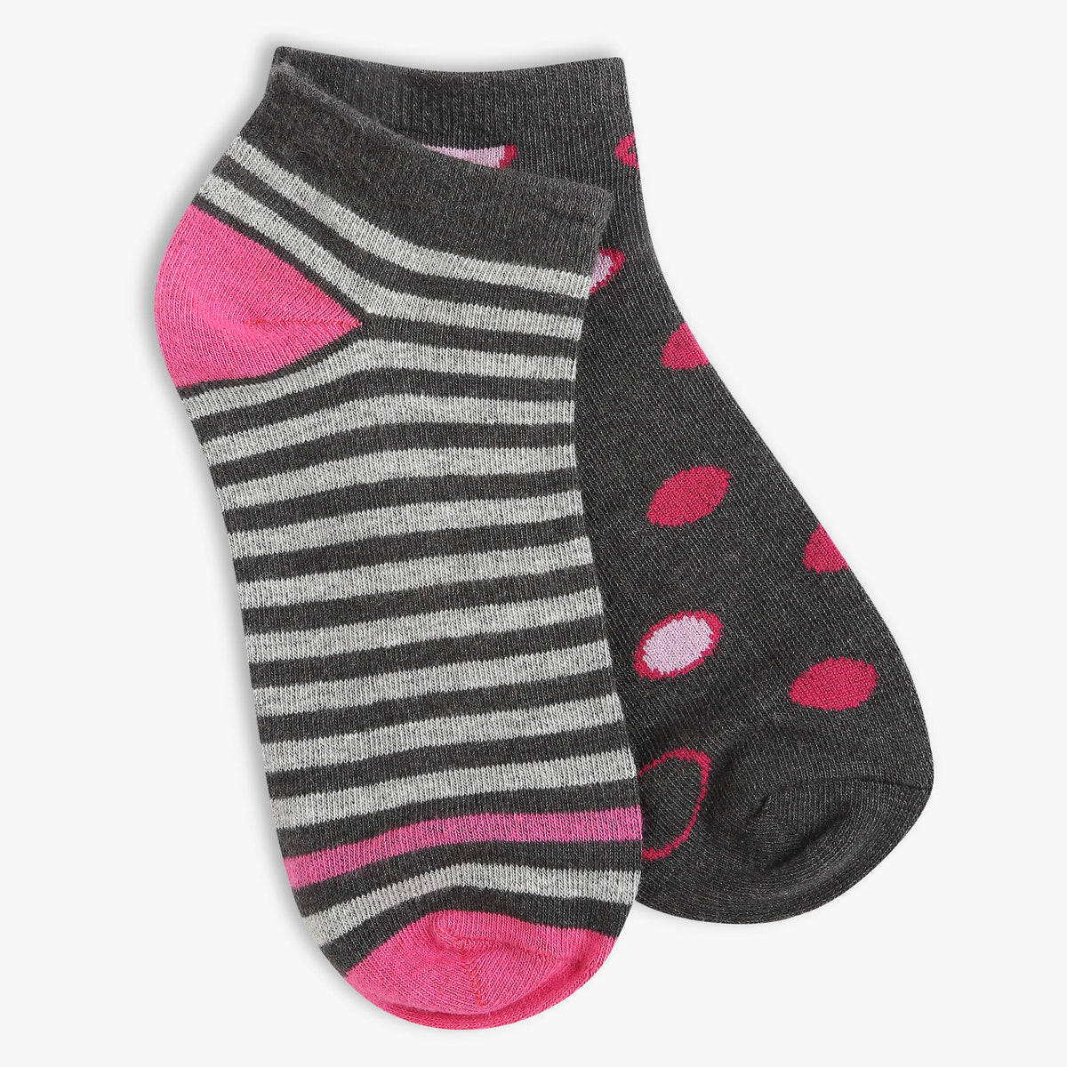 Womens Cotton Striped Socks (Pack of 2)