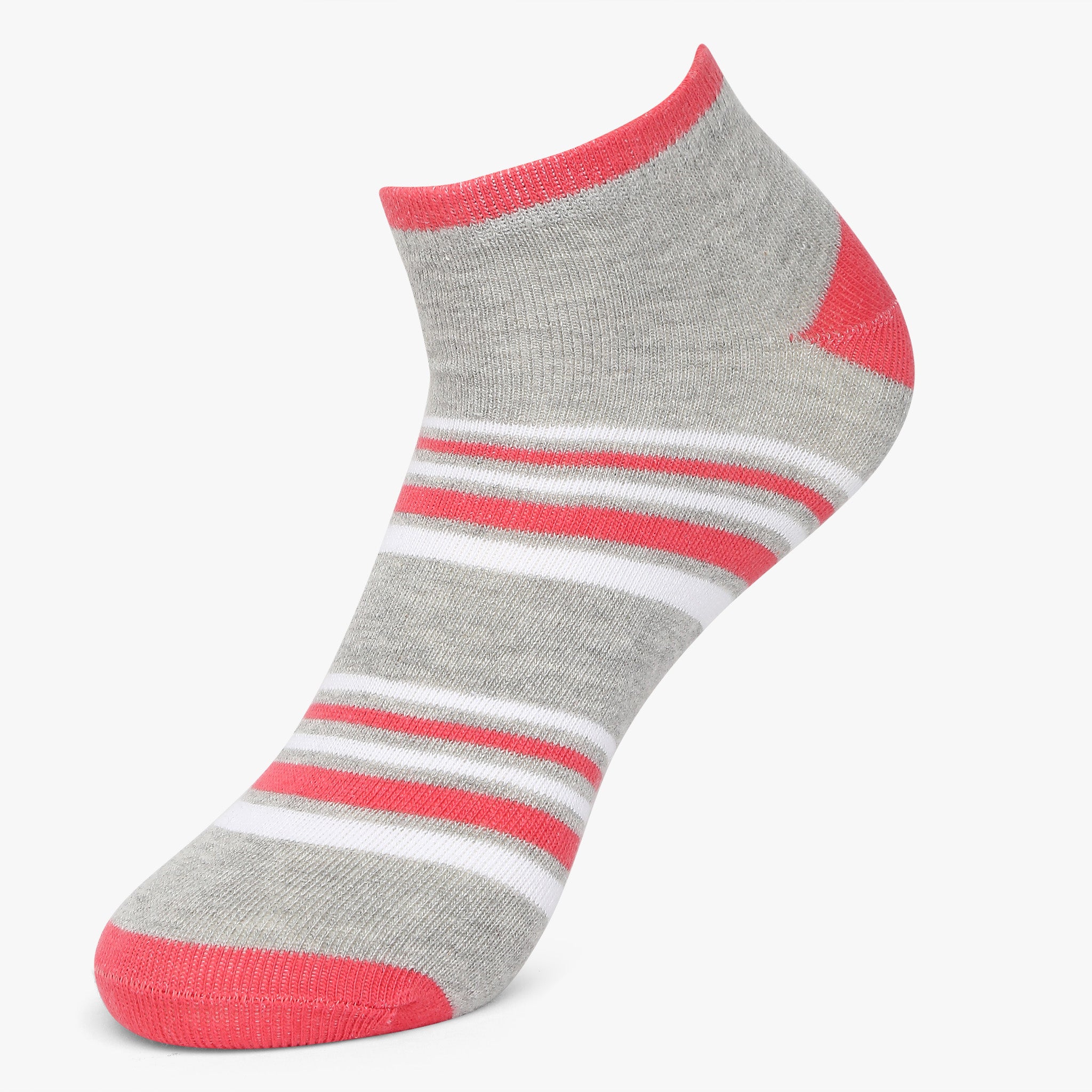 Womens Cotton Striped Socks (Pack of 2)